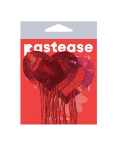 Pastease Tassel Holographic Heart - Red O/S