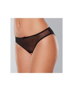 Adore Wild Nite Mesh Open Back Panty Black O/S