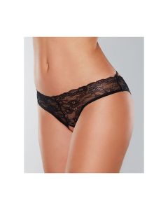 Adore Crush Lace Open Panty Black O/S
