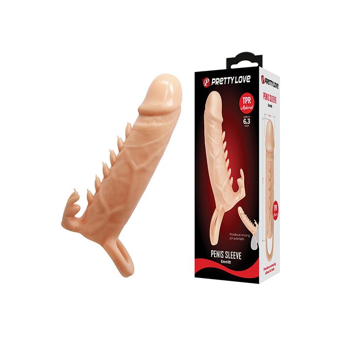 Pretty Love Emmitt 6.3" Penis Sleeve - Ivory
