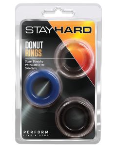 Blush Stay Hard Donut Rings 3 Pack