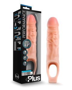 Blush Performance Plus 9" Silicone Cock Sheath Penis Extender - Flesh