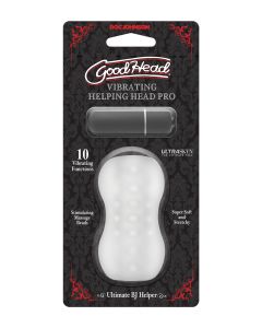 GoodHead Helping Head Pro ULTRASKYN Vibrating Stroker - Frost
