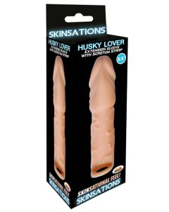 Skinsations Husky Lover 6.5" Extension Sleeve w/Scrotum Strap