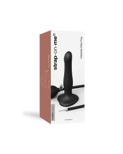 Strap on Me Inflatable Dildo Plug - Black