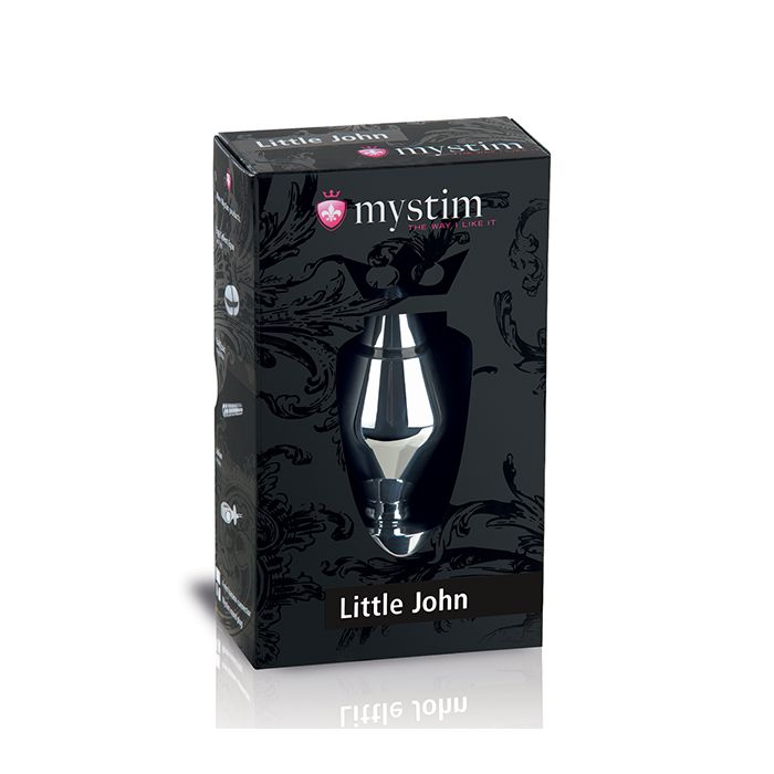 Mystim Little John Buttplug Small Aluminum - Silver