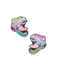 Neva Nude Reflective Dinosaur Pasties - Rainbow O/S