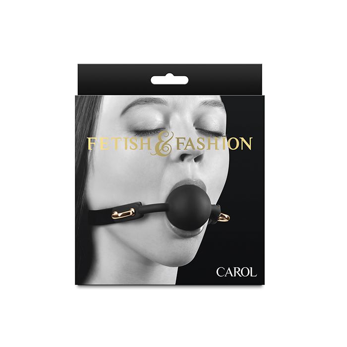 Fetish & Fashion Carol Ball Gag - Black