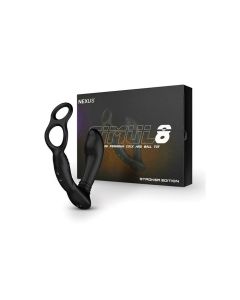 Nexus Simul8 Dual Anal & Perineum Cock & Ball - Black