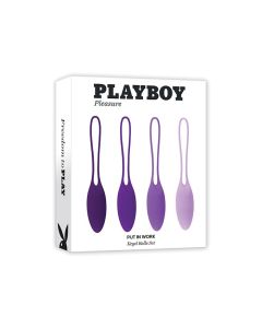 Playboy Pleasure Put In Work Kegel Set - Acai/Ombre