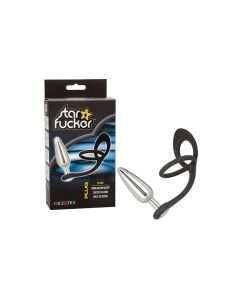 Star Fucker Slim Gem Plug w/Silicone Enhancer - Black