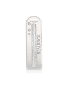 Shots RealRock Crystal Clear Double Dildo