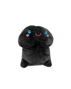 Shots Short Penis Plushie - Black 8" / 20 cm