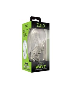 ZOLO Gripz Wavy Stroker - Clear