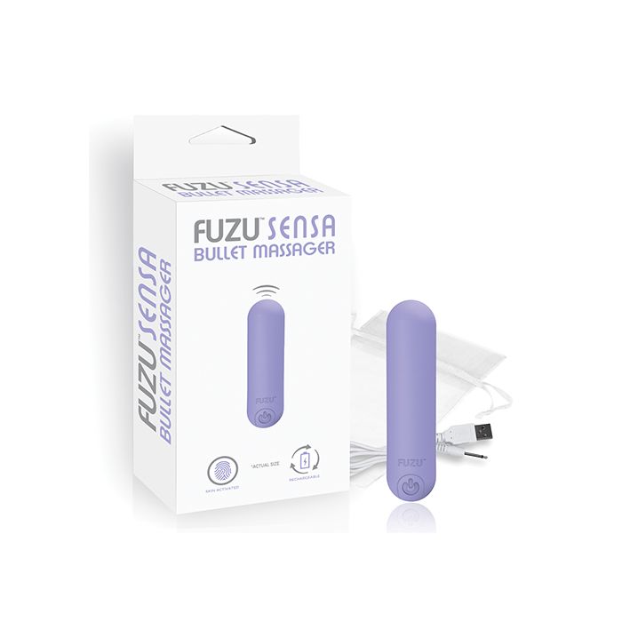 Fuzu Skin Activated Rechargeable Bullet Massager - Pastel Purple