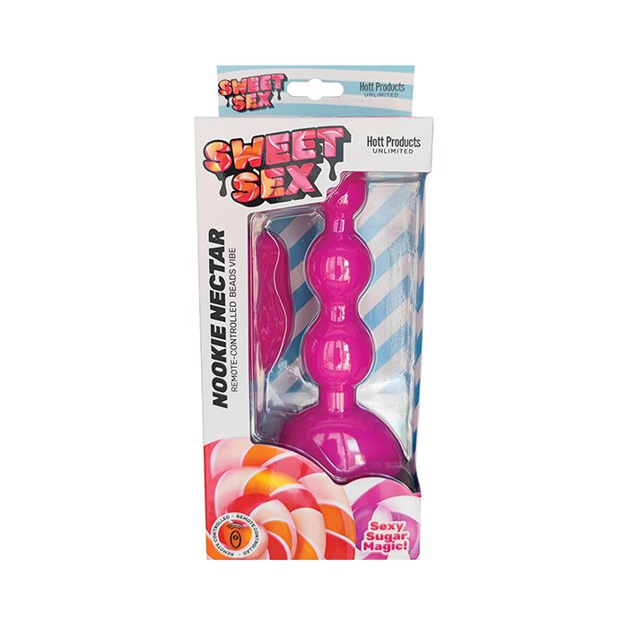 Sweet Sex Nookie Nectar Beads Vibe w/Remote - Magenta
