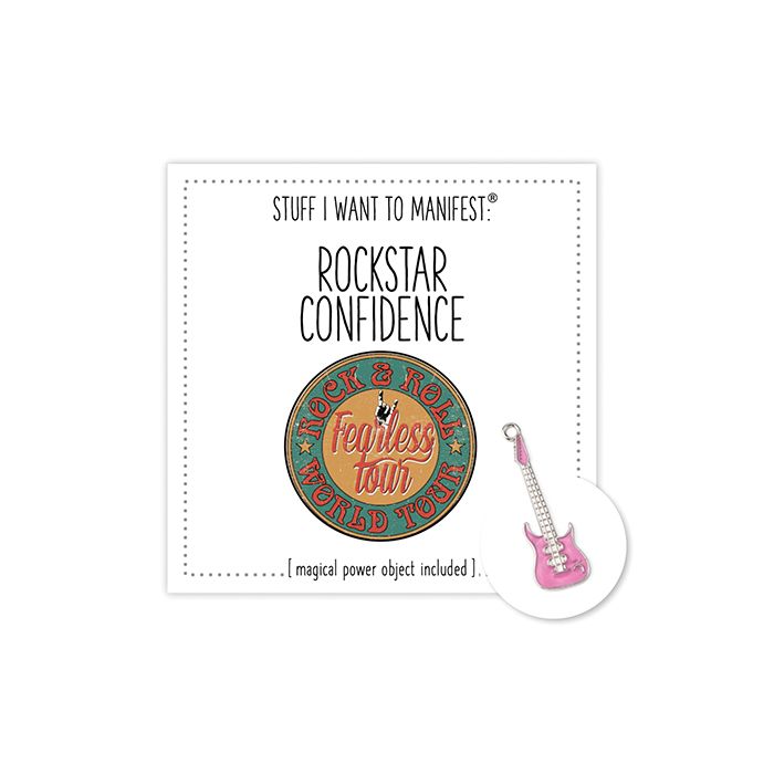 Warm Human Rockstar Confidence Mini Card & Charm