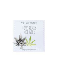 Warm Human Some Really Nice Weed Mini Card & Charm