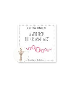Warm Human A Visit From The Orgasm Fairy Mini Card & Charm